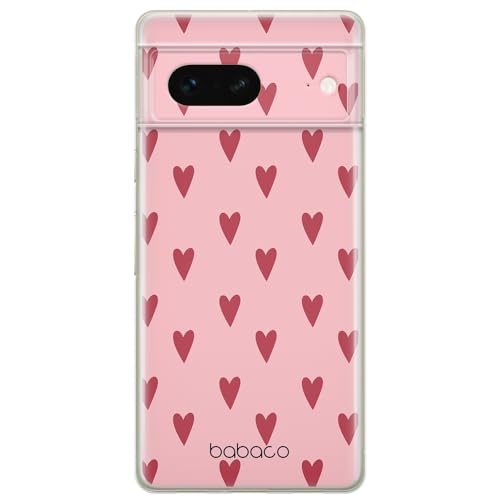 ERT GROUP etui na telefon Google PIXEL 7, case oryginalny i oficjalnie licencjonowany przez Babaco, wzór Hearts 004, optymalnie dopasowane, plecki z TPU