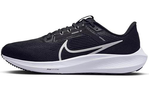 Nike Air Zoom Pegasus 40, Męskie trampki, Black/White-Iron Grey, 38.5 EU, Black White Iron Grey, 38.5 EU