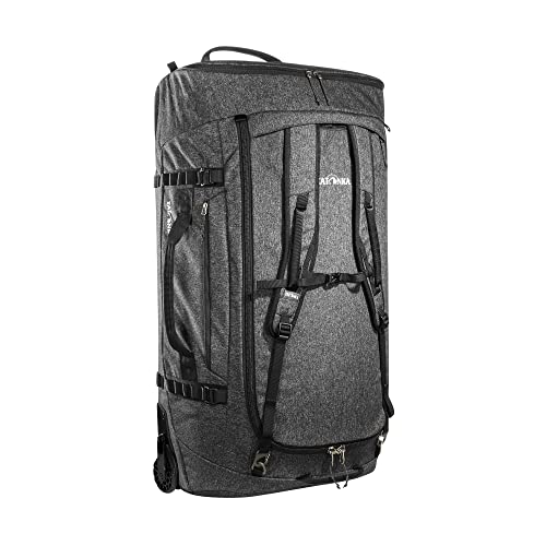 Tatonka Trolley Duffle Roller 140 l – składana walizka podróżna z kółkami i funkcją plecaka – może być przechowywana we własnej kieszeni na pokrywkę – pojemność 140 litrów, czarny, 140 Liter, Duży