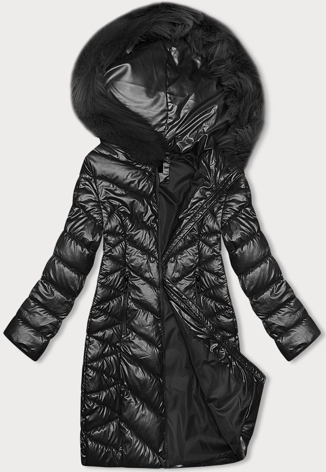 Pikowana zimowa kurtka damska J Style czarna (16M9100-392) - J STYLE