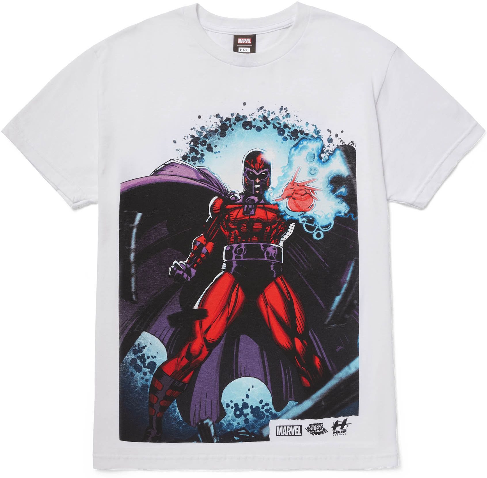 t-shirt męski HUF (X-MEN) MAGNETO TRIUMPHANT TEE White