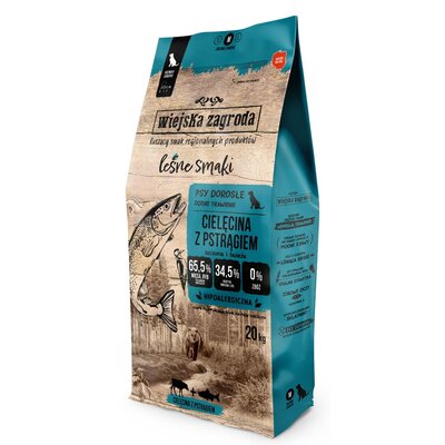 WIEJSKA ZAGRODA Cielęcina z pstrągiem chrupki średnie 20kg