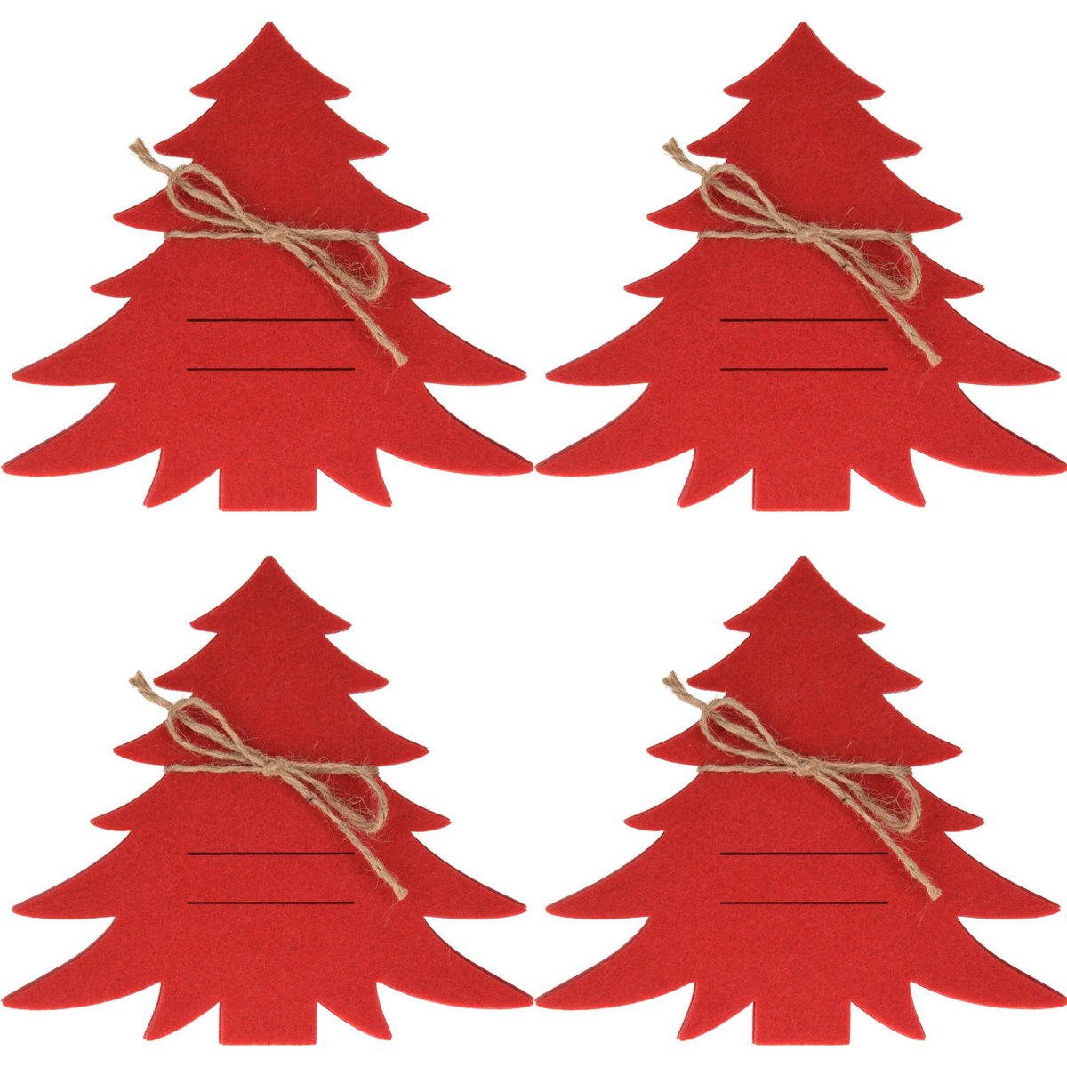 Kieszonki Na Sztućce Świąteczne Choinki, 4 Sztuki