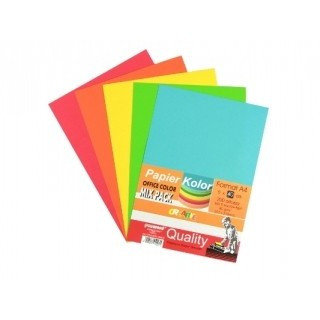 Papier Ksero Kolorowy A4 100Ark 5Kol Mix Penword