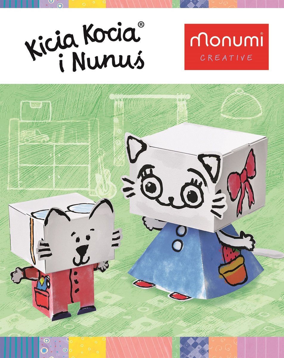 Monumi, Kolorowanka 3D Kicia Kocia & Nunuś