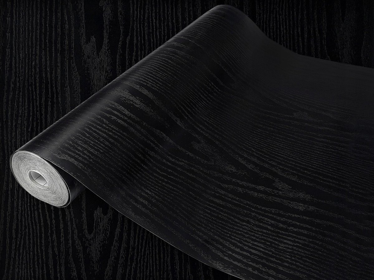 Okleina Meblowa Drewnopodobna Drewno Czarne Na Meble Szafkę Komodę 45x25