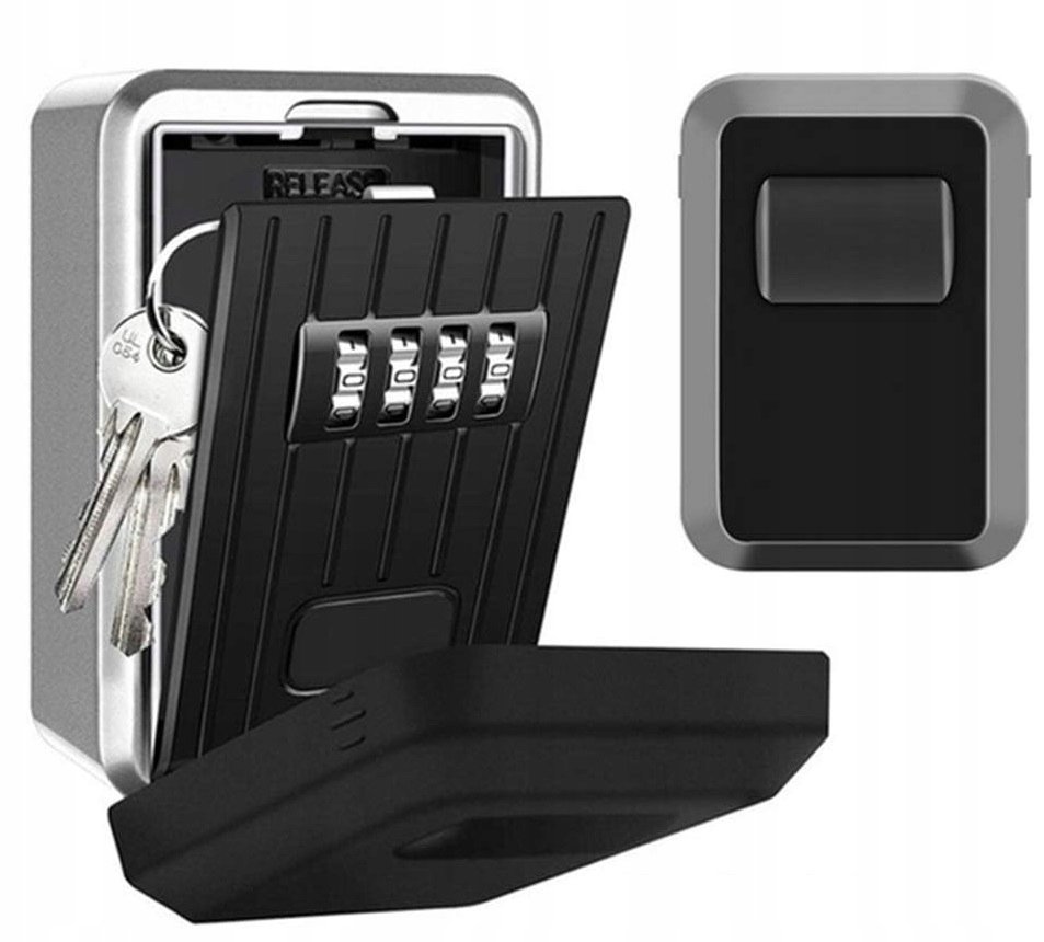 Metalowy Sejf Na Klucze Skrzynka Szafka Skrytka Szyfr Kod Wodoodporny Ch802
