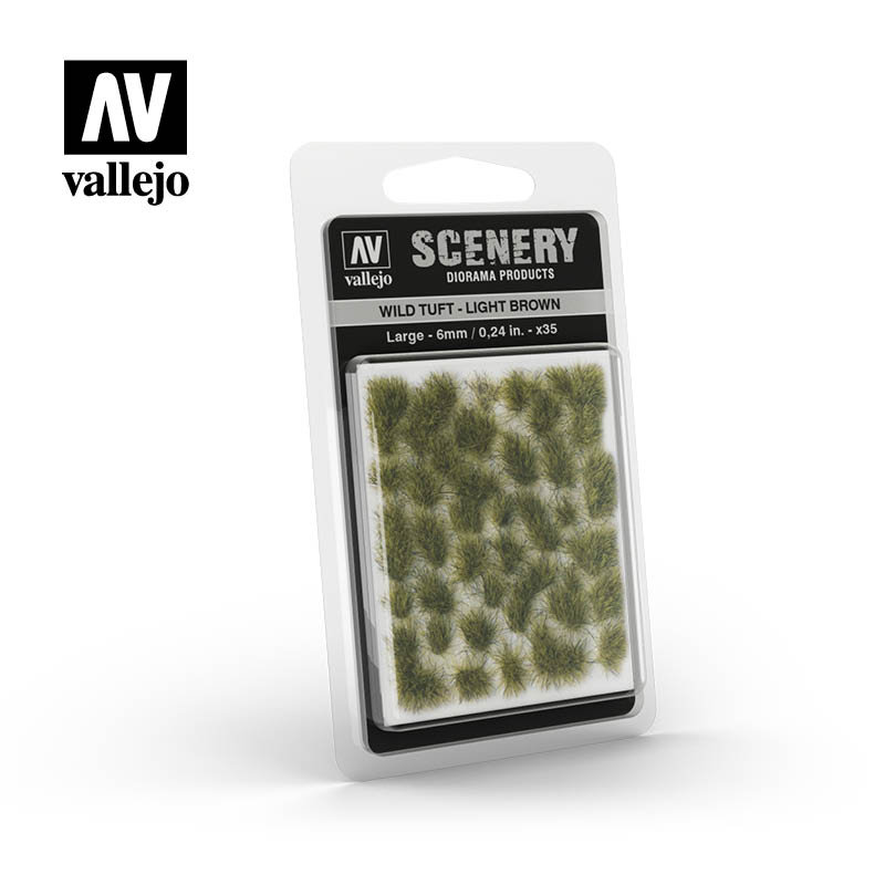 Vallejo Scenery SC418 Wild Tuft - Light Brown [Large] 6mm - Kępki traw 24H