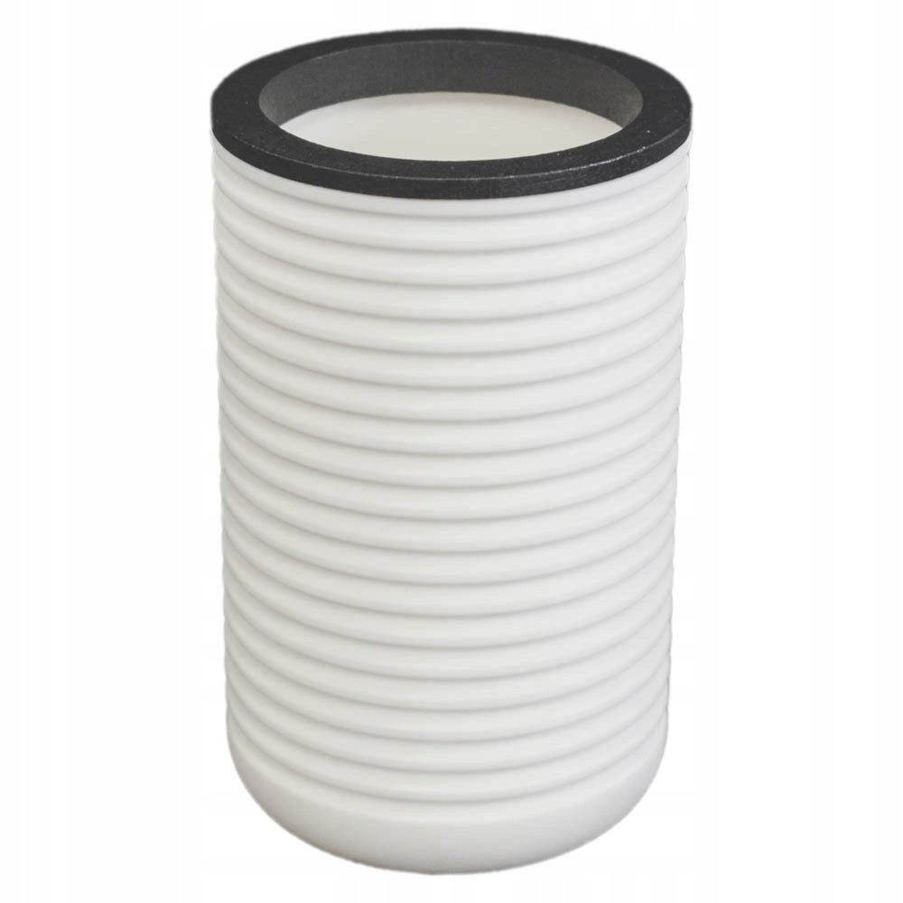 Kubek pojemnik na szczoteczkę do zębów łazienkowy ciekawy solidny biały