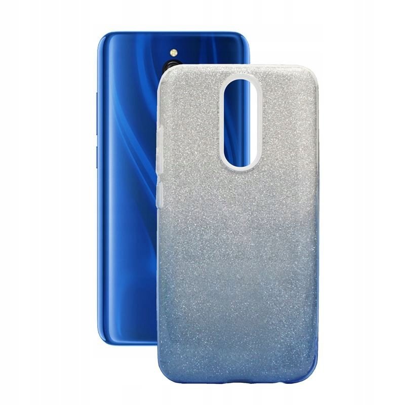 Etui do Xiaomi Redmi 8 Jelly Case SHINING HQ srebrno-niebieskie Obudowa Pokrowiec Case
