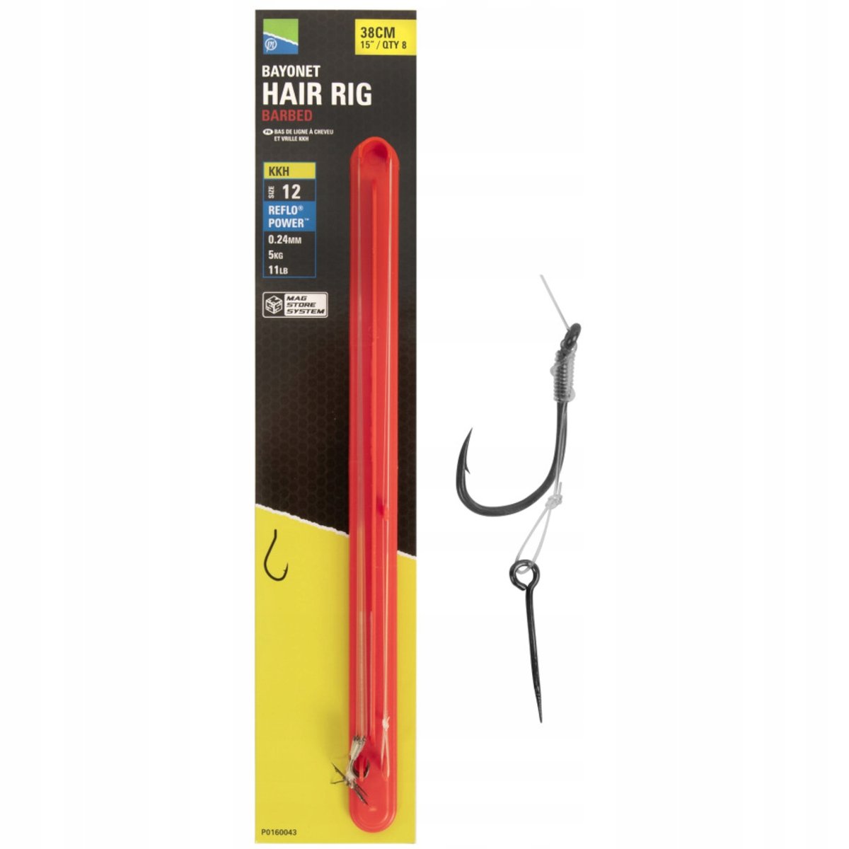 GOTOWE PRZYPONY METHOD BAGNET Z ZADZIOREM PRESTON KKH HAIR 38 CM R. 12