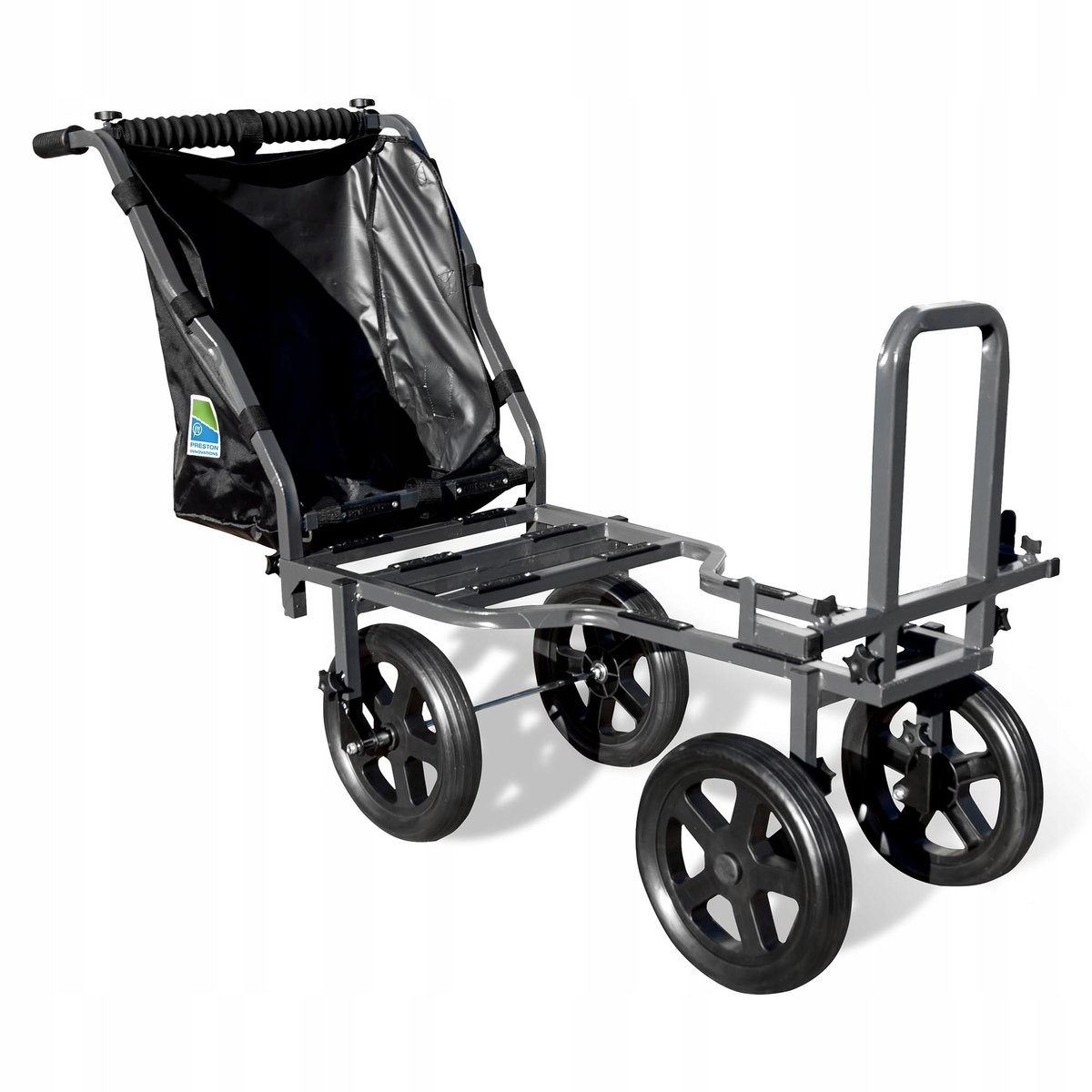WÓZEK WĘDKARSKI DO TRANSPORTU KOSZA PRESTON 4 WHEELED SHUTTLE