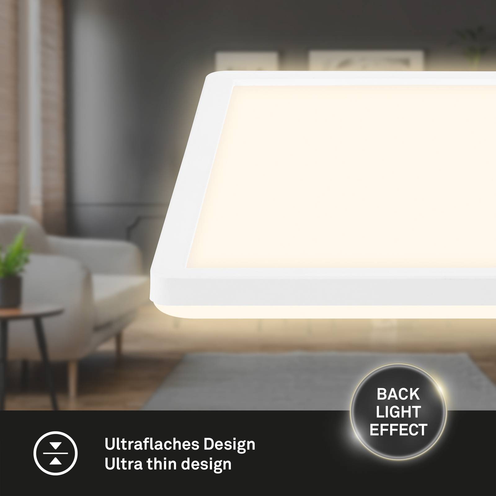 Briloner Panel LED 7556 z regulacją barwy światła 29 x 29 cm