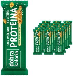 Baton proteinowy orzech sól Dobra Kaloria bez dodatku cukru białko 15 szt