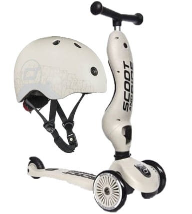 Scoot and Ride HULAJNOGA JEŹDZIK Highwaykick1 2w1 + Kask 1-5 lat Ash Bear