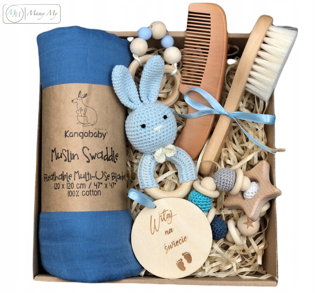 Wyprawka dla chłopca gotowy prezent w eko pudełku