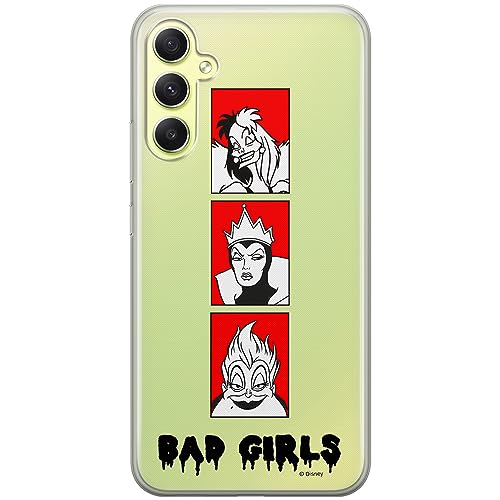 ERT GROUP etui na telefon Samsung A34 5G, case oryginalny i oficjalnie licencjonowany przez Disney, wzór Disney Villains 001, optymalnie dopasowane, plecki z TPU częściowo przeźroczyste