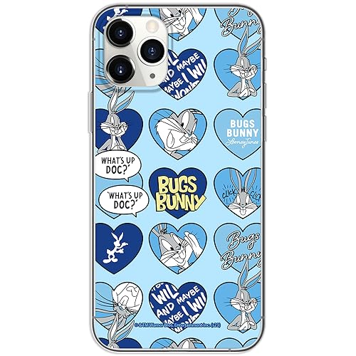 ERT GROUP etui na telefon Iphone 11 PRO, case oryginalny i oficjalnie licencjonowany przez Looney Tunes, wzór Bugs 021, optymalnie dopasowane, plecki z TPU
