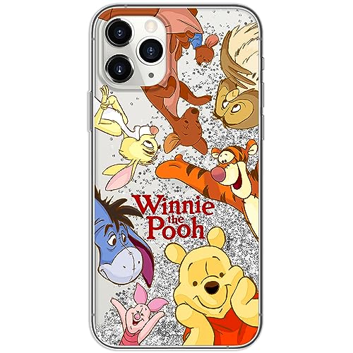 ERT GROUP etui na telefon Apple Iphone 11 PRO, case oryginalny i oficjalnie licencjonowany przez Disney, wzór Winnie the Pooh & Friends 046, optymalnie dopasowane, z efektem płynnego brokatu