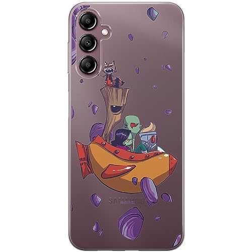 Etui Strażnicy Galaktyki 010 Marvel Nadruk częściowy Przeźroczysty Producent: Samsung, Model: A14 4G/5G