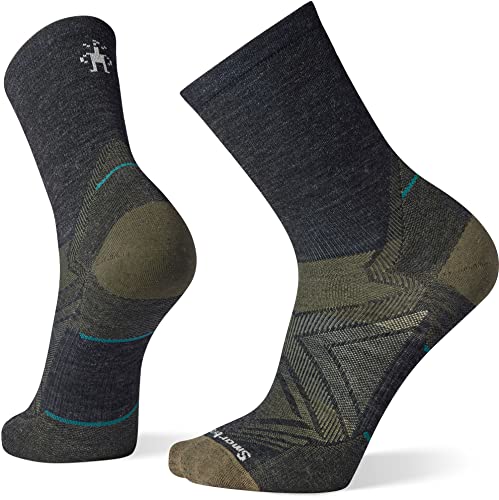 Smartwool Unisex Run Zero Cushion Mid Crew Skarpety Skarpety (1 szt.)