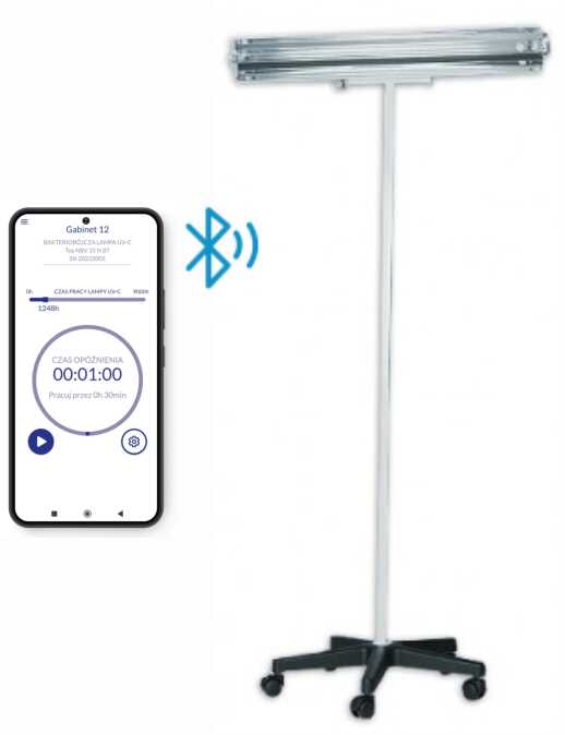 NBV-30P BT lampa bakteriobójcza bezpośredniego działania 1x30W mobilna