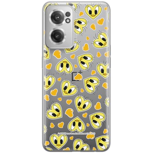 ERT GROUP etui na telefon OnePlus NORD CE 2, case oryginalny i oficjalnie licencjonowany przez Looney Tunes, wzór Tweety 017, optymalnie dopasowane, plecki z TPU częściowo przeźroczyste