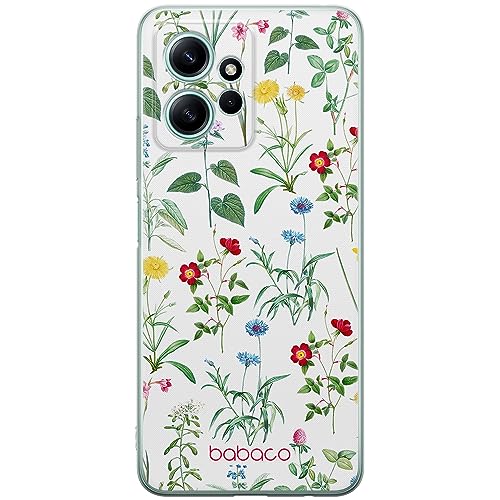 ERT GROUP etui na telefon Xiaomi REDMI NOTE 12 4G, case oryginalny i oficjalnie licencjonowany przez Babaco, wzór Flowers 042, optymalnie dopasowane, plecki z TPU