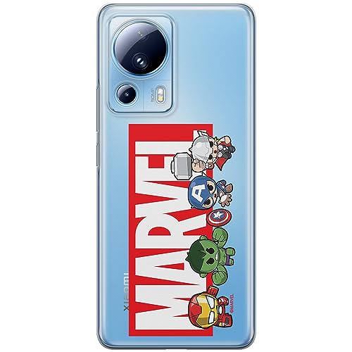 ERT GROUP etui na telefon Xiaomi 13 LITE/CIVI 2, case oryginalny i oficjalnie licencjonowany przez Marvel, wzór 010, optymalnie dopasowane, plecki z TPU częściowo przeźroczyste