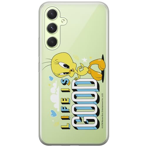 ERT GROUP etui na telefon Samsung A54 5G, case oryginalny i oficjalnie licencjonowany przez Looney Tunes, wzór Tweety 016, optymalnie dopasowane, plecki z TPU częściowo przeźroczyste