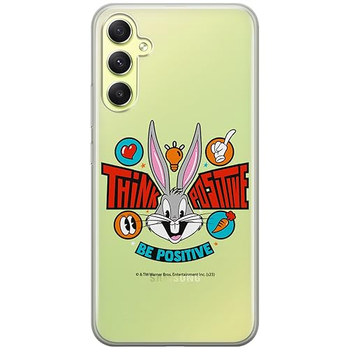 ERT GROUP etui na telefon Samsung A34 5G, case oryginalny i oficjalnie licencjonowany przez Looney Tunes, wzór Bugs 020, optymalnie dopasowane, plecki z TPU częściowo przeźroczyste