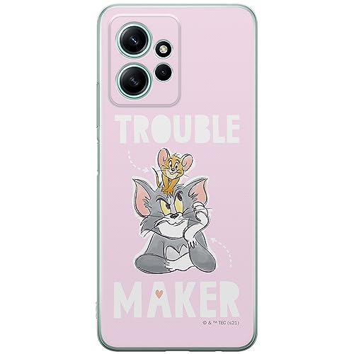 ERT GROUP etui na telefon Xiaomi REDMI NOTE 12 4G, case oryginalny i oficjalnie licencjonowany przez Tom & Jerry, wzór 006, optymalnie dopasowane, plecki z TPU