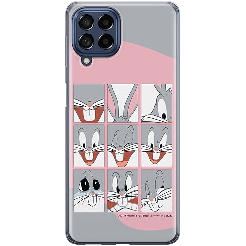 ERT GROUP etui na telefon Samsung M53 5G, case oryginalny i oficjalnie licencjonowany przez Looney Tunes, wzór Bugs 015, optymalnie dopasowane, plecki z TPU