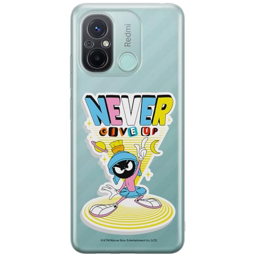 ERT GROUP etui na telefon Xiaomi REDMI 12C/ REDMI 11A, case oryginalny i oficjalnie licencjonowany przez Looney Tunes, wzór Marvin 005, optymalnie dopasowane, plecki z TPU częściowo przeźroczyste
