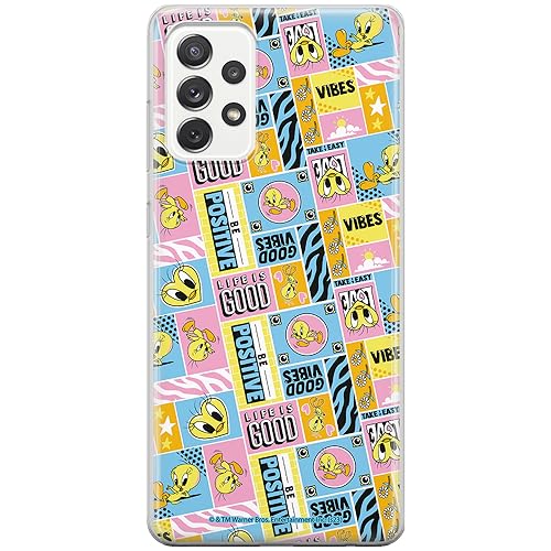 ERT GROUP etui na telefon Samsung A33 5G, case oryginalny i oficjalnie licencjonowany przez Looney Tunes, wzór Tweety 012, optymalnie dopasowane, plecki z TPU