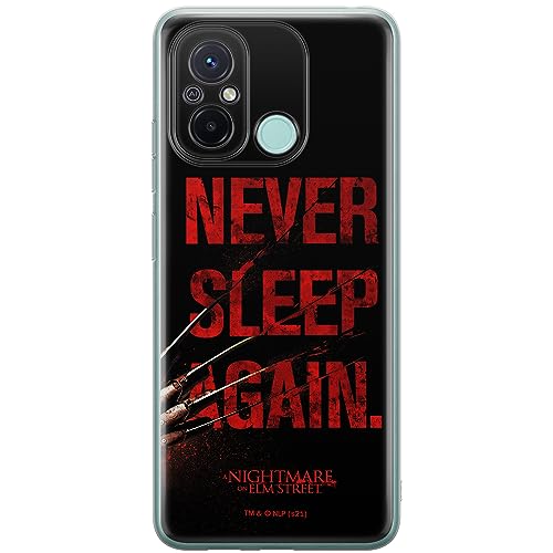 ERT GROUP etui na telefon Xiaomi REDMI 12C/ REDMI 11A, case oryginalny i oficjalnie licencjonowany przez Horror, wzór Nightmare of Elm Street 003, optymalnie dopasowane, plecki z TPU