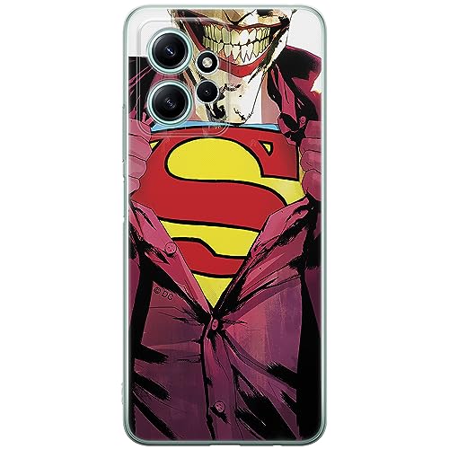 ERT GROUP etui na telefon Xiaomi REDMI NOTE 12 4G, case oryginalny i oficjalnie licencjonowany przez DC, wzór Joker 003, optymalnie dopasowane, plecki z TPU
