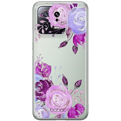 ERT GROUP etui na telefon Xiaomi 13, case oryginalny i oficjalnie licencjonowany przez Babaco, wzór Flowers 005, optymalnie dopasowane, plecki z TPU częściowo przeźroczyste