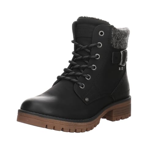 TOM TAILOR Damskie 4290100020 modne kozaki, czarny, 41 EU