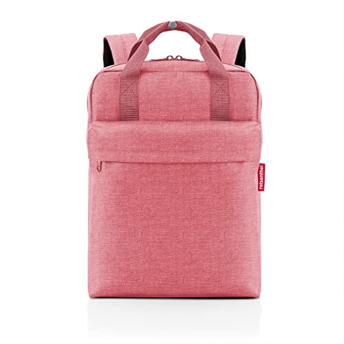 reisenthel allday backpack M – uniwersalny plecak na co dzień, w podróży, na zakupy lub do pracy – wodoodporny, dopuszczony bagaż podręczny, Twist Berry, M, Plecak
