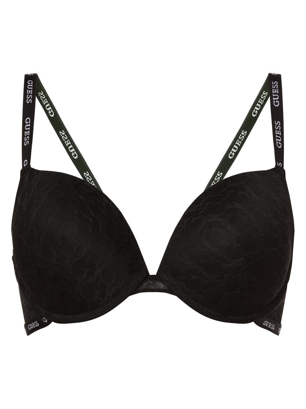 GUESS - Damski biustonosz push-up, czarny