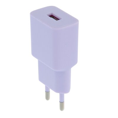 Ładowarka sieciowa SETTY LSIM-A-129 2.4A Liliowy