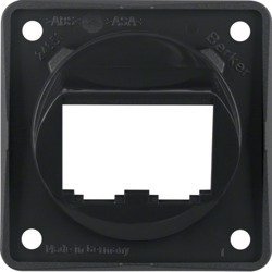 Hager polo Integro Flow Płytka nośna podwójna do modułów BTR-/E-DAT czarny połysk 845582510 845582510