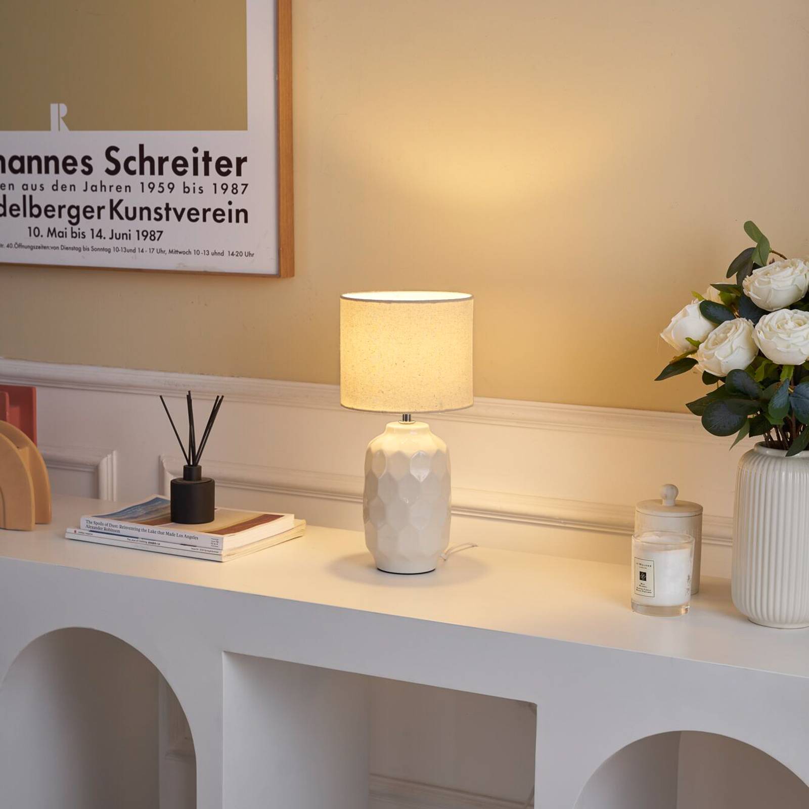 Pauleen Charming Sparkle stołowa kremowa/terrazzo