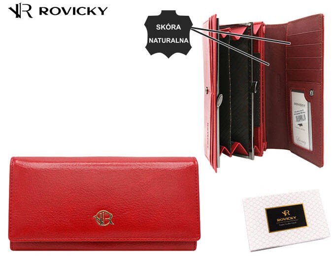 Portfel Damski Skóra Red Lumarko!