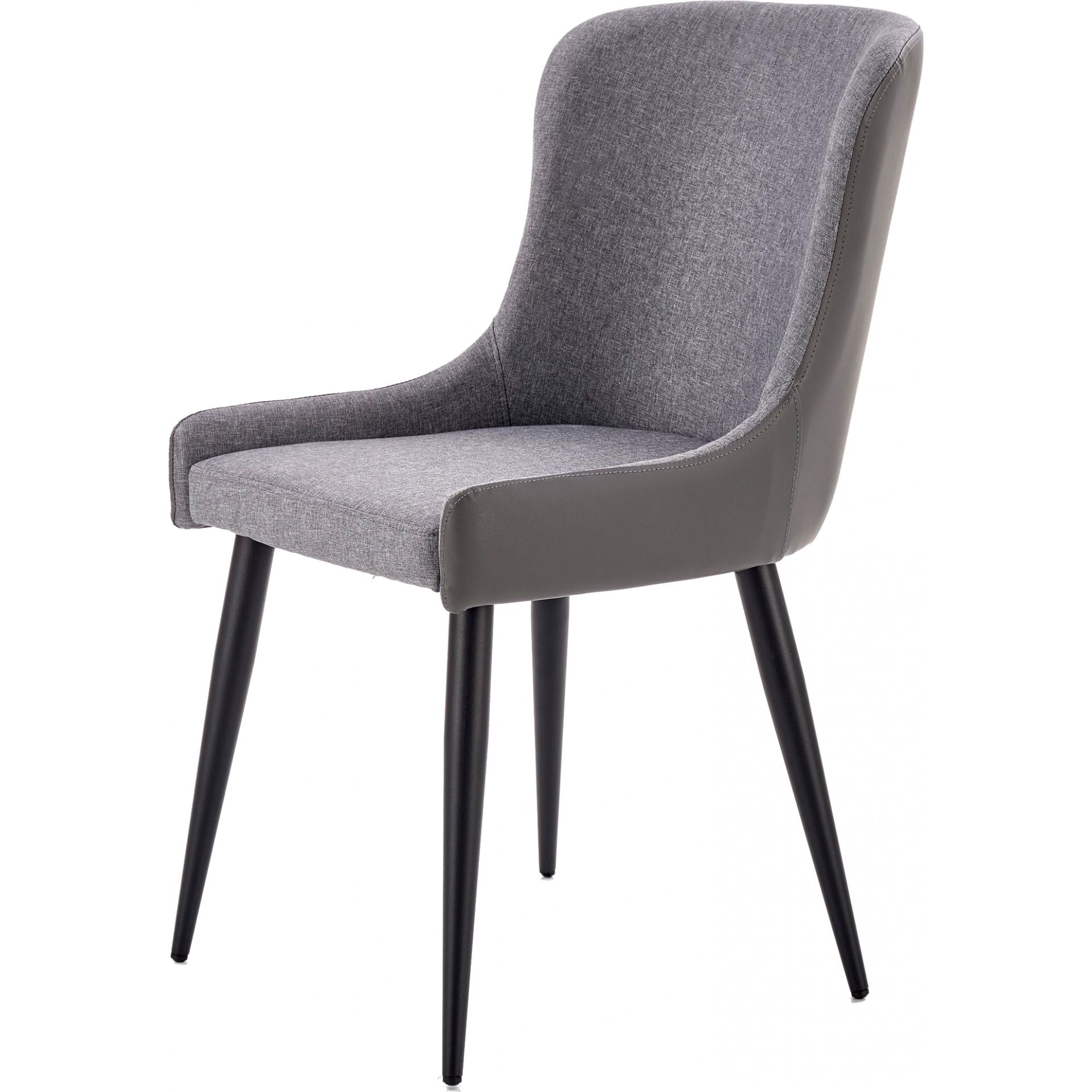 Krzesło Metalowe K-333 Halmar Ciemny Popiel, Jasny Popiel, Czarny