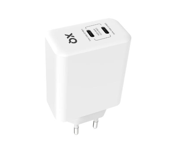 Xqisit dual USB C - 67W Power Delivery 3.0 GaN (biały)