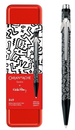 Długopis CARAN D''ACHE 849, Keith Haring, w pudełku, czarny