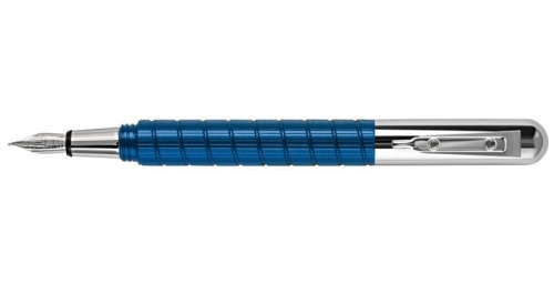 Pióro wieczne GM, kolekcja Officina END MILL BICHROME, niebieskie