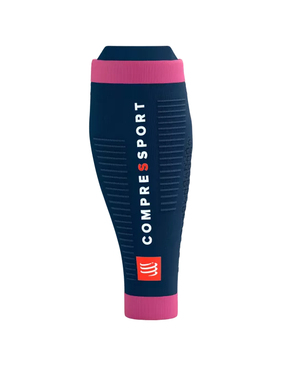 COMPRESSPORT Opaski kompresyjne na łydki R2V3 mood indigo/magenta